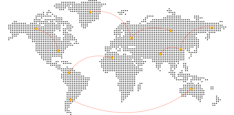 KINOSEN global marketing network map